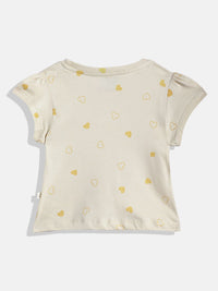 Happy Faces Girls Typography & Conversational Printed Pure Cotton T-shirt