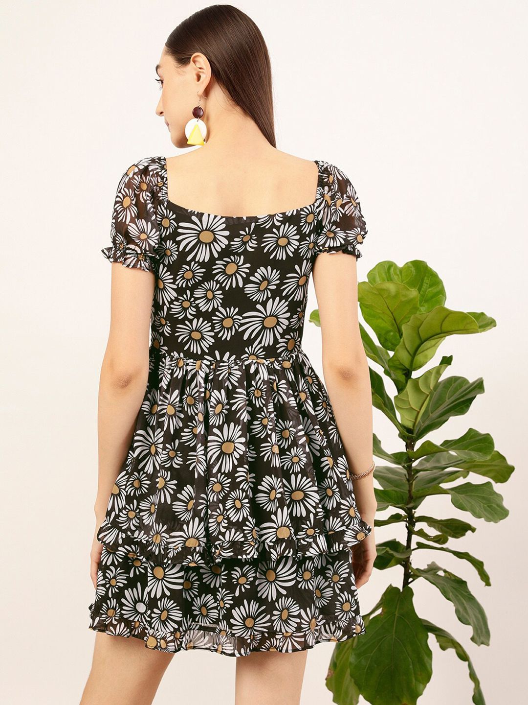 STREET 9 Floral Printed Fit & Flare Dress