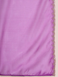 Indo Era Women Ethnic Motifs Yoke Design Regular Liva Kurta with Trousers & With Dupatta