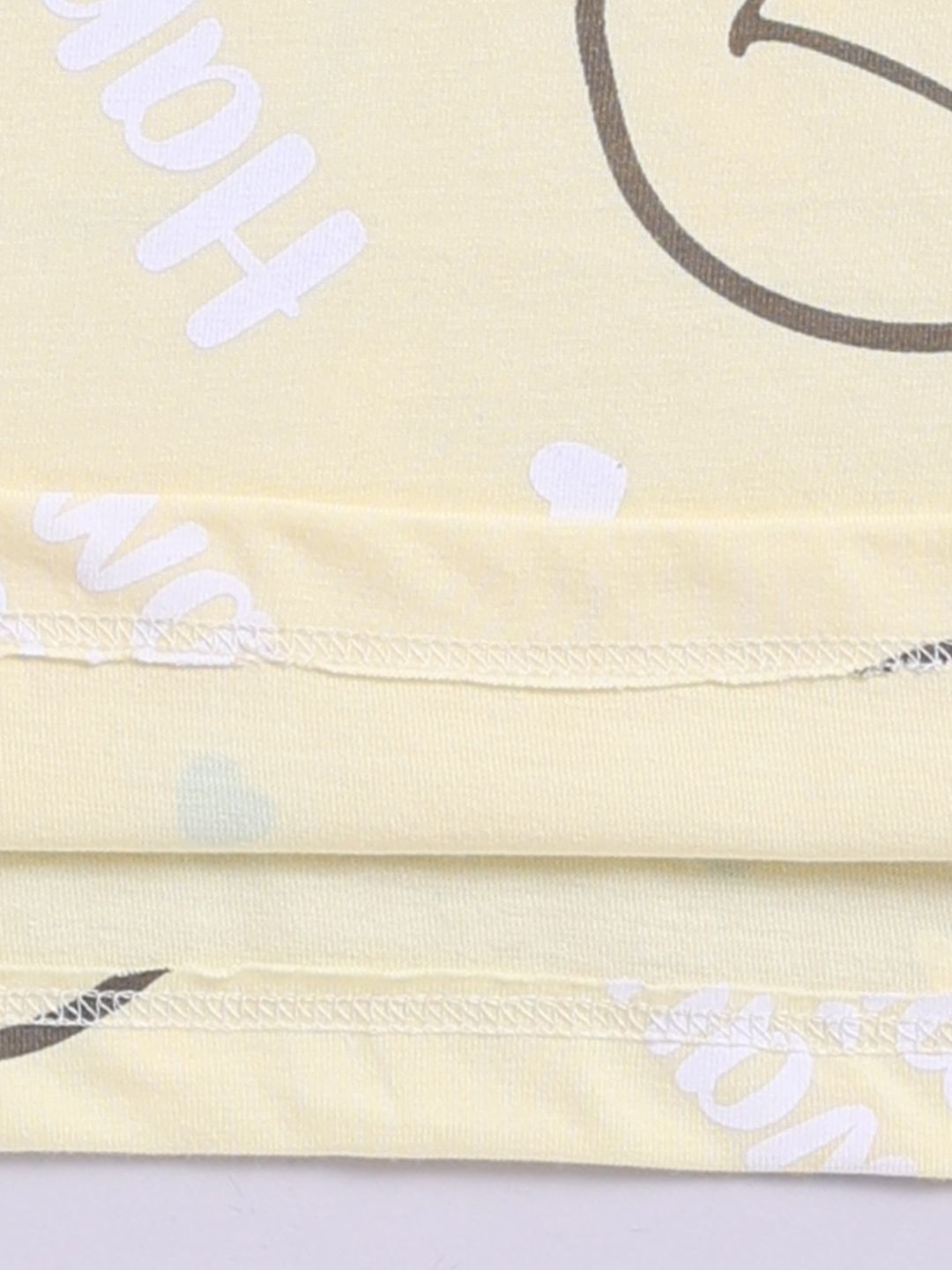 Happy Faces Girls Smiley Printed Pure Cotton T-shirt