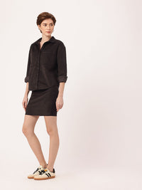 DressBerry Urban Chic Corduroy Shirt & Mini Skirt Co-Ords