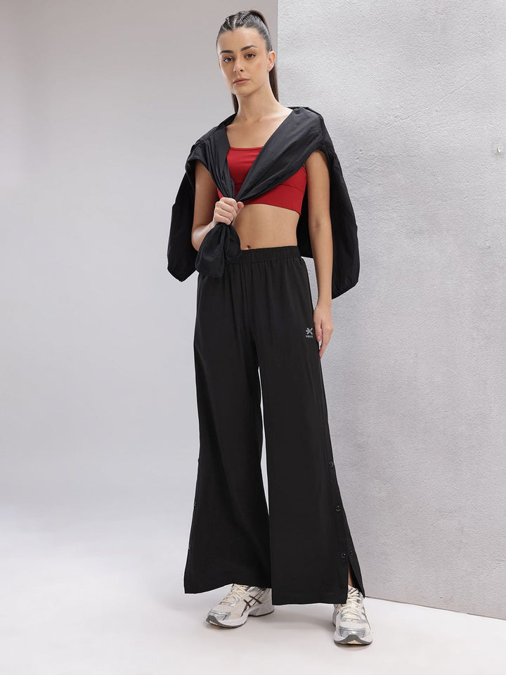 HRX by Hrithik Roshan Women Rapid-Dry Training Track Pants with Side Slits