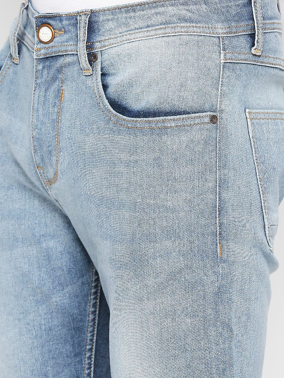 Being Human Men Slim Fit Clean Look Heavy Fade Jeans