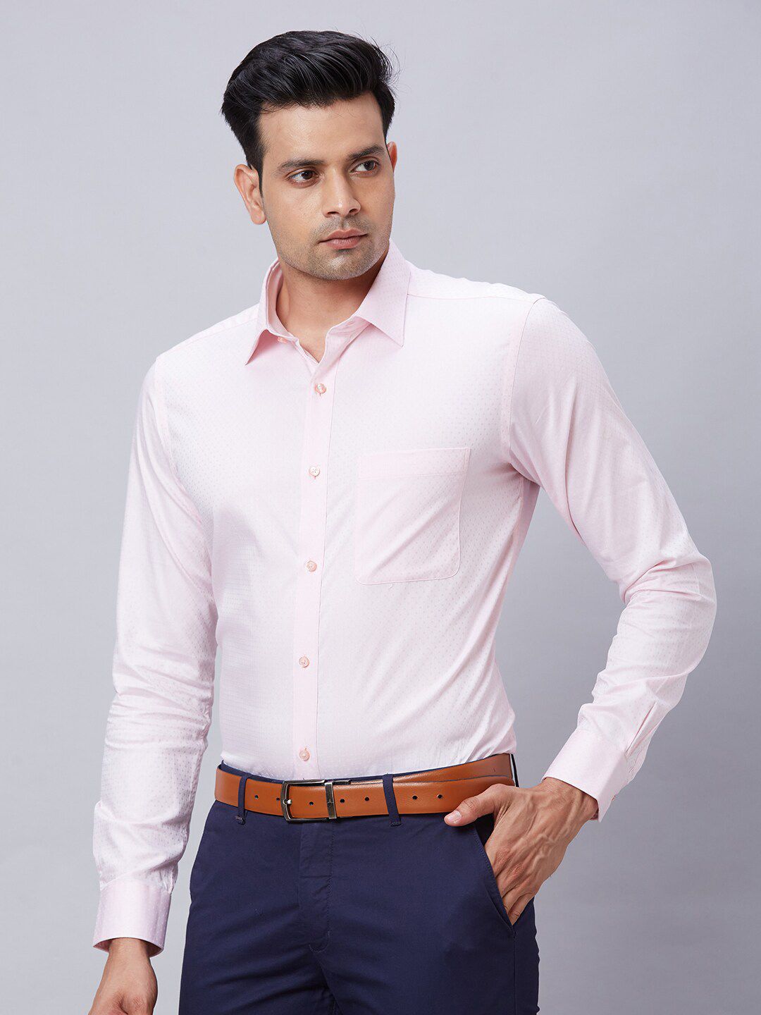 Raymond Self Designed Pure Cotton Slim Fit Formal Shirt