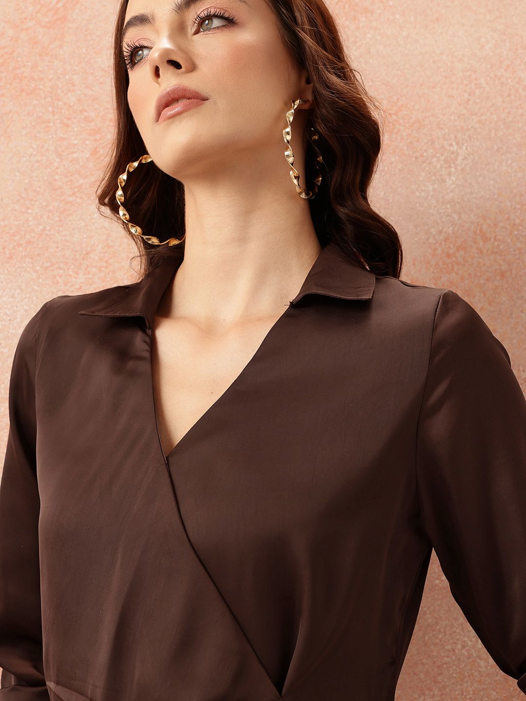 all about you Satin-Finish A-Line Dress