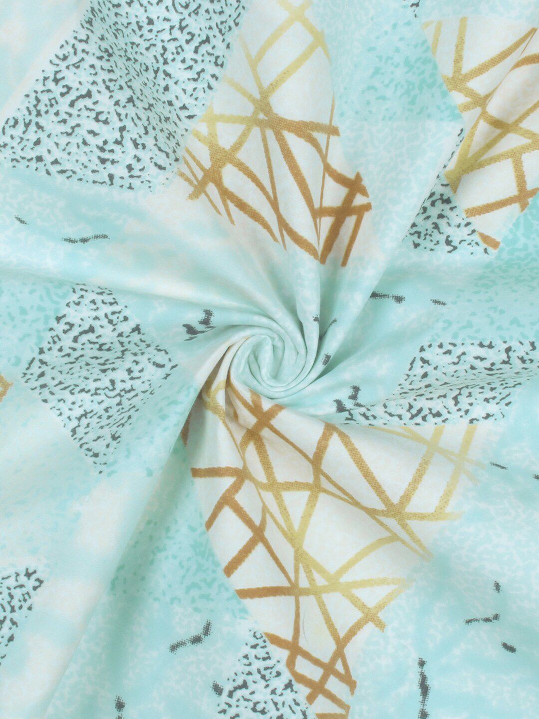 Story@home Blue 180 TC Single Bedsheet with 1 Pillow Cover