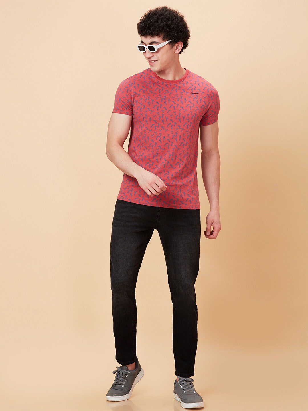 Being Human Abstract Printed T-shirt