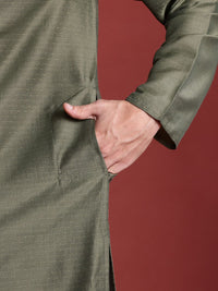 Anouk Woven Design Regular Kurta With Pyjamas