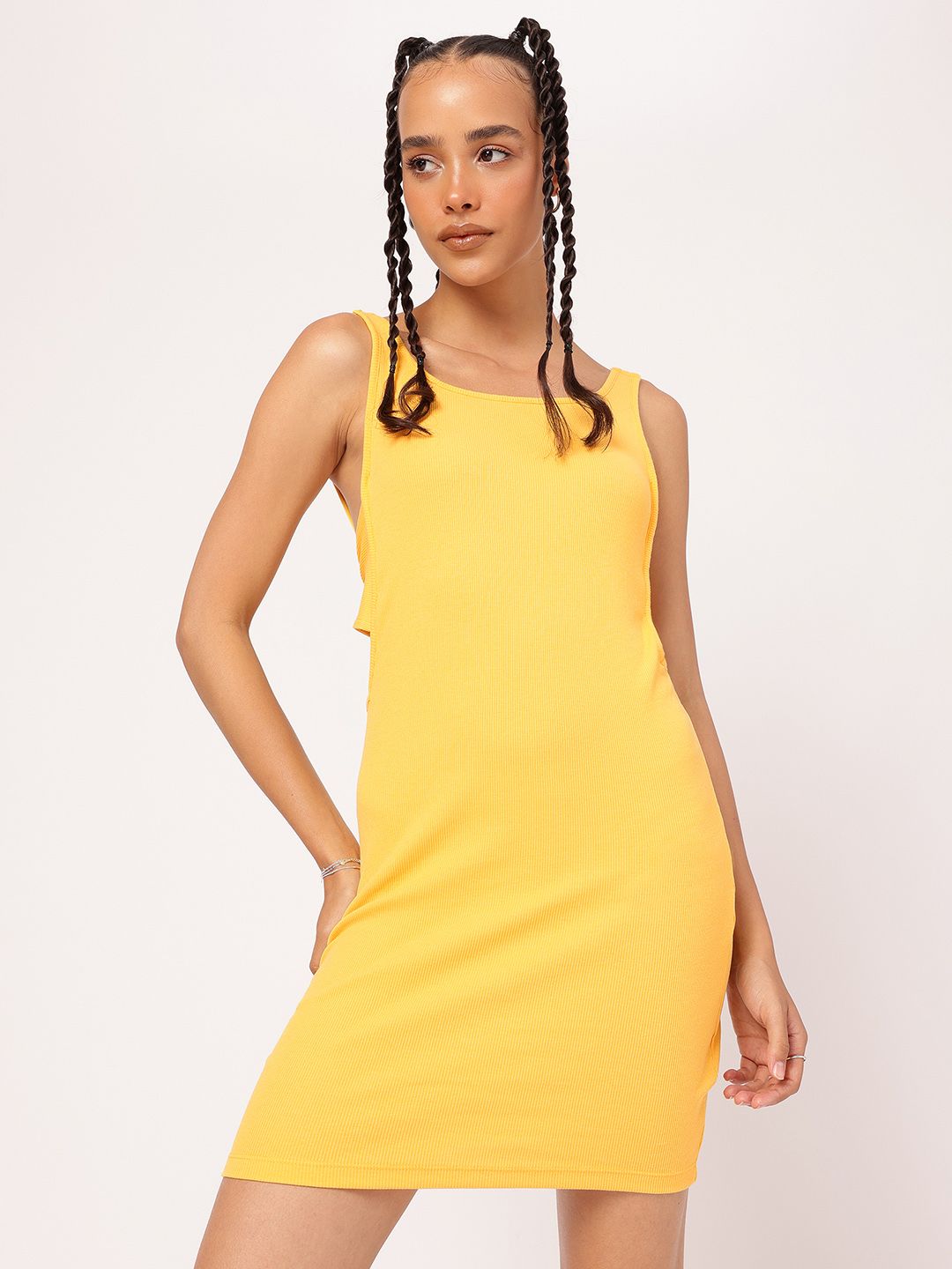 DressBerry Bold Bow Low Back Bodycon Mini Dress