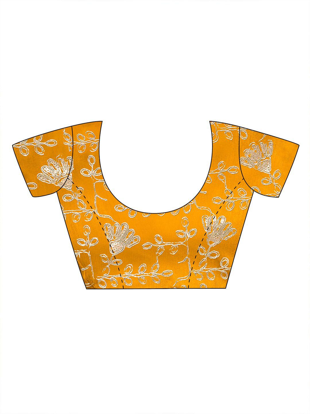 KALINI Printed Sequinned Poly Georgette Bandhani Saree