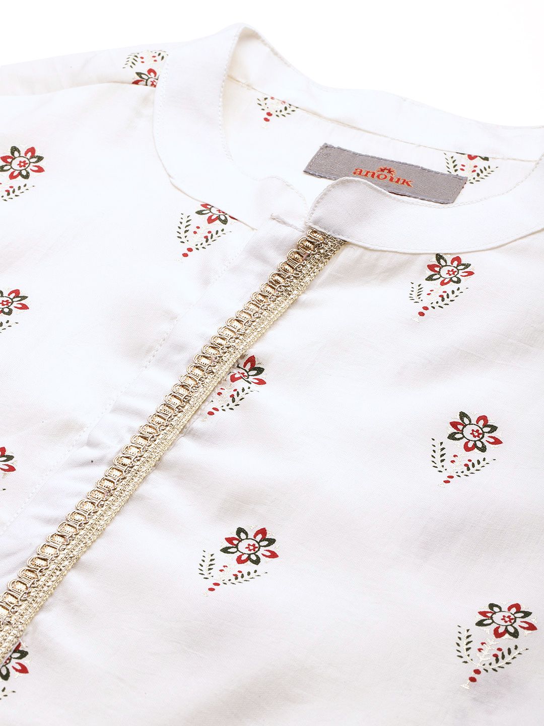 Anouk Floral Printed Regular Kurta with Salwar