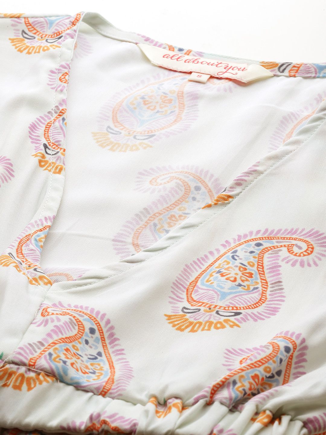 all about you Ethnic Motifs Print Cut-Out Maxi Dress