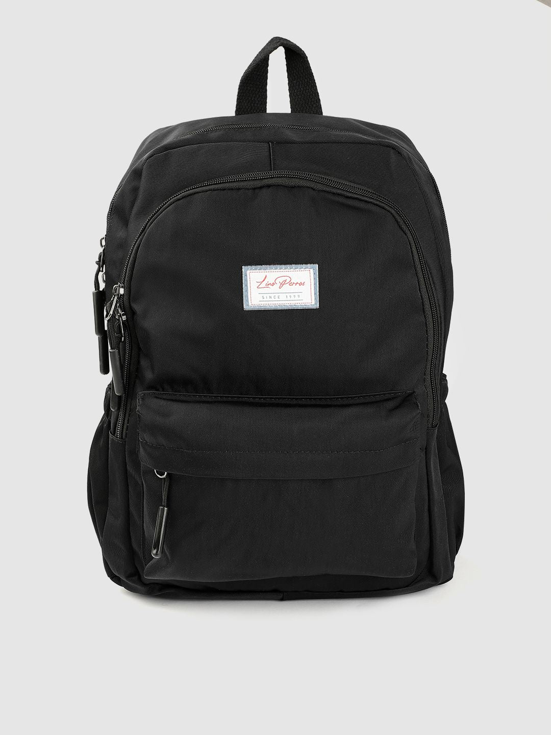 Lino Perros Women Black 14 Inch Laptop Backpack