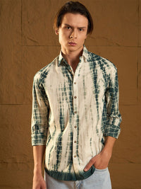Dennison Men Tie and Dye Oversized Pure Cotton Shirt