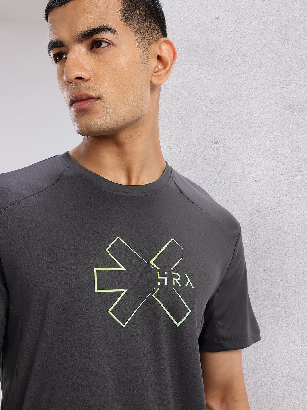 HRX by Hrithik Roshan Men Brand Logo Printed Rapid-Dry Training T-shirt
