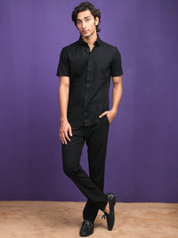 RARE RABBIT Men Darwin Slim Fit Opaque Cotton Shirt