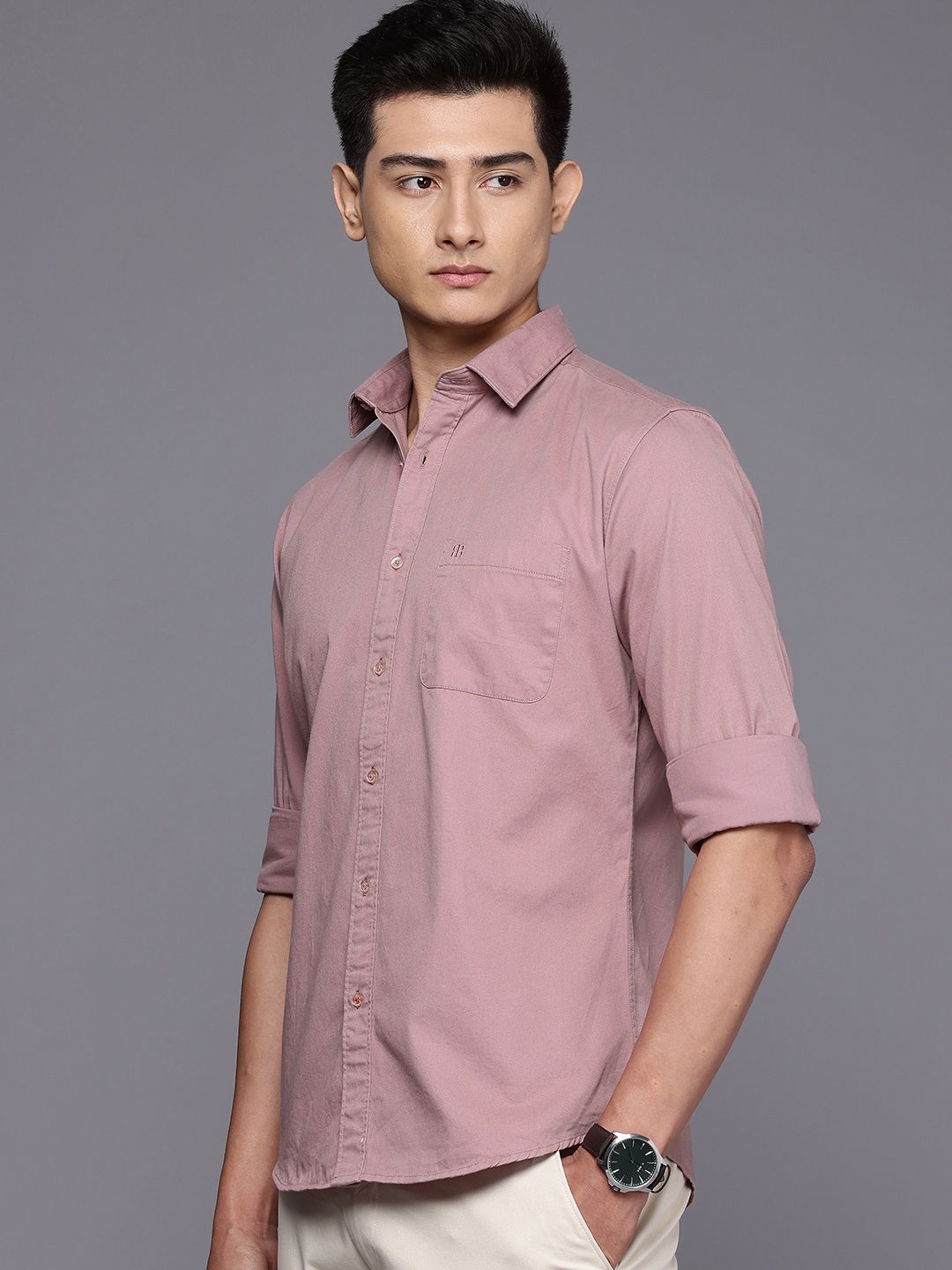 Raymond Pure Cotton Slim Fit Casual Shirt