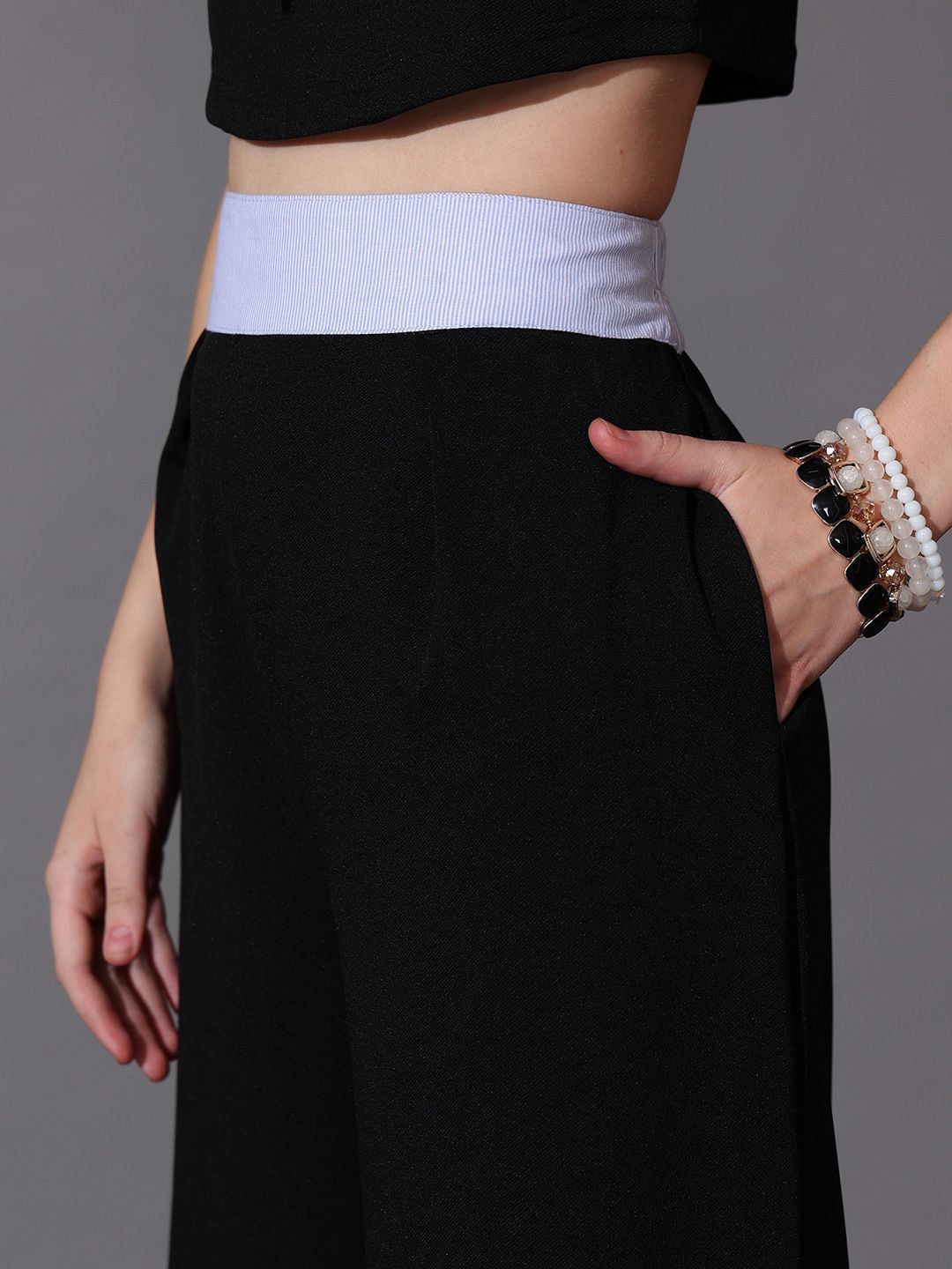 STREET 9 Solid Top & Trousers Co-Ord Set