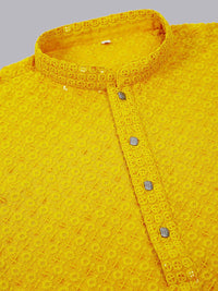 Jompers Men Embroidered Cotton Kurta