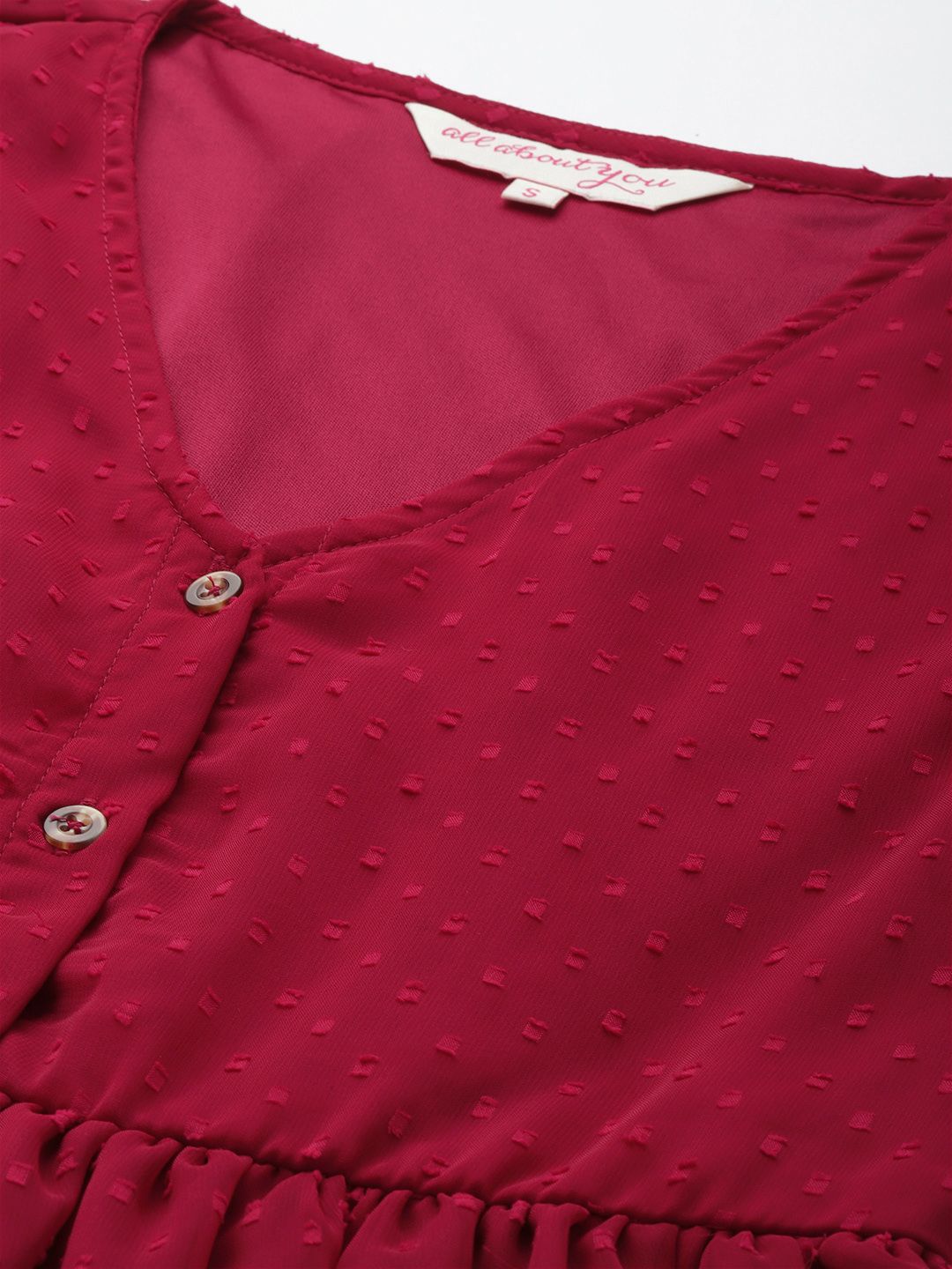 all about you Self Design A-Line Dress