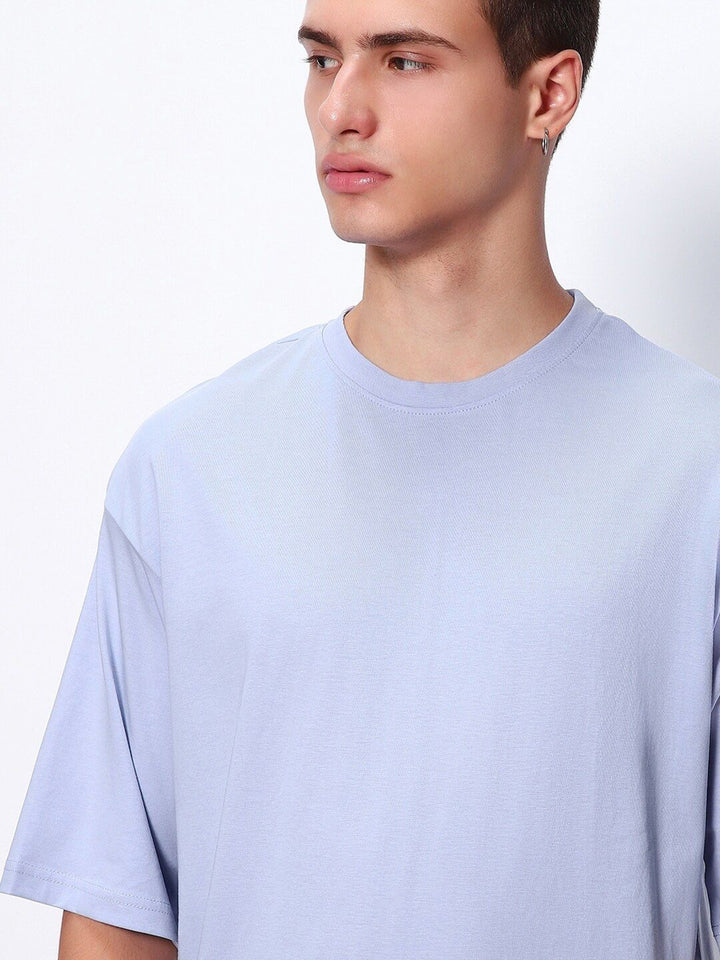 Bewakoof Drop-Shoulder Sleeves Oversized Cotton T-shirt