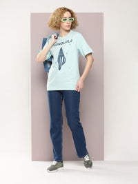 DILLINGER Graphic Printed Oversized Embossed Pure Cotton T-shirt