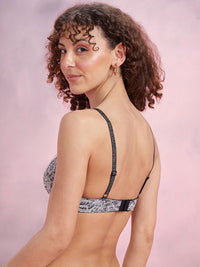 DressBerry Floral Self-Design Medium Coverage Lightly Padded T-shirt Bra DRM-DB-MK06D