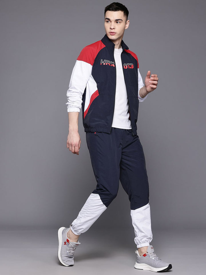 HRX by Hrithik Roshan Men Rapid-Dry Colourblocked Running Tracksuit