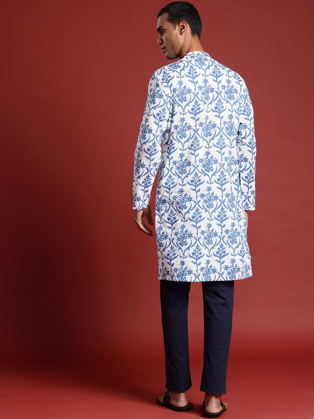 Anouk Men Ethnic Motifs Printed Pure Cotton Kurta