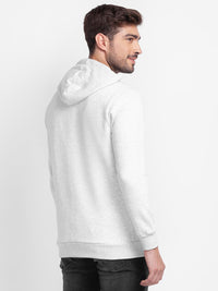 SPYKAR Typography Printed Hooded Front-Open Sweatshirt