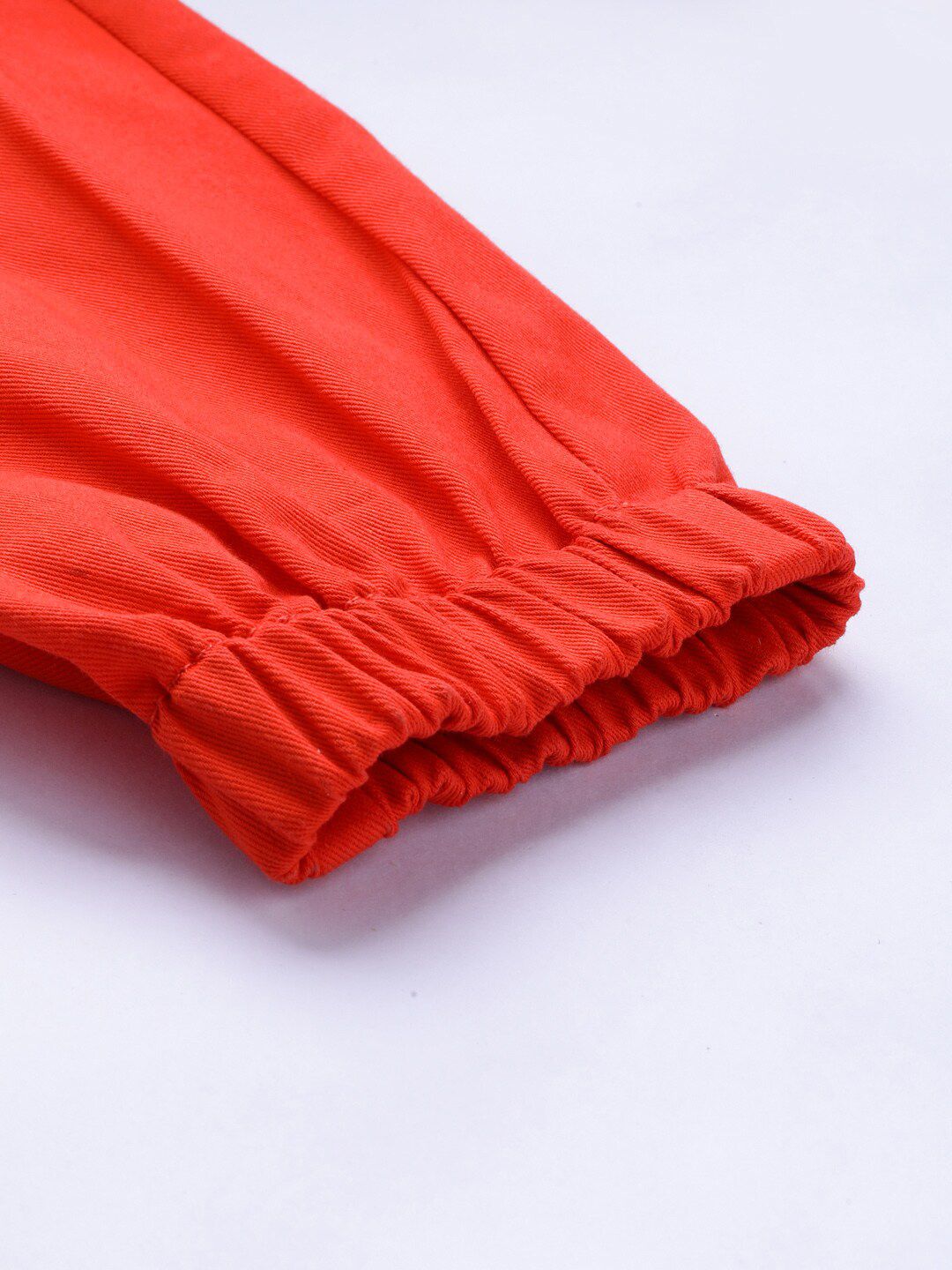 STREET 9 Women Orange Regular Fit Solid Cargos