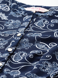 all about you Ethnic Printed Fit & Flare Mini Dress