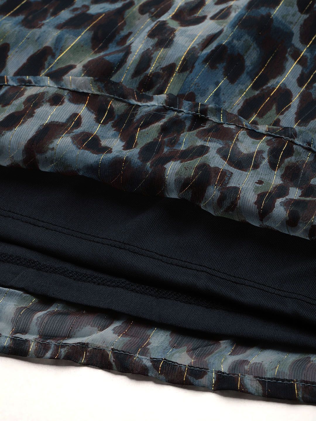 all about you Animal Print Tie-Up Neck Top