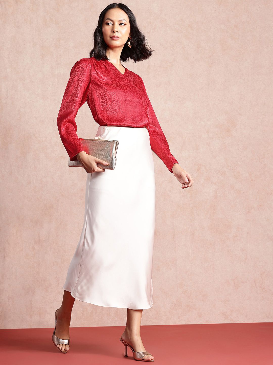 all about you Floral Design Wrap Detail Top