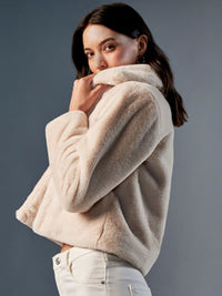 AND Spread Collar Crop Tailored Jacket