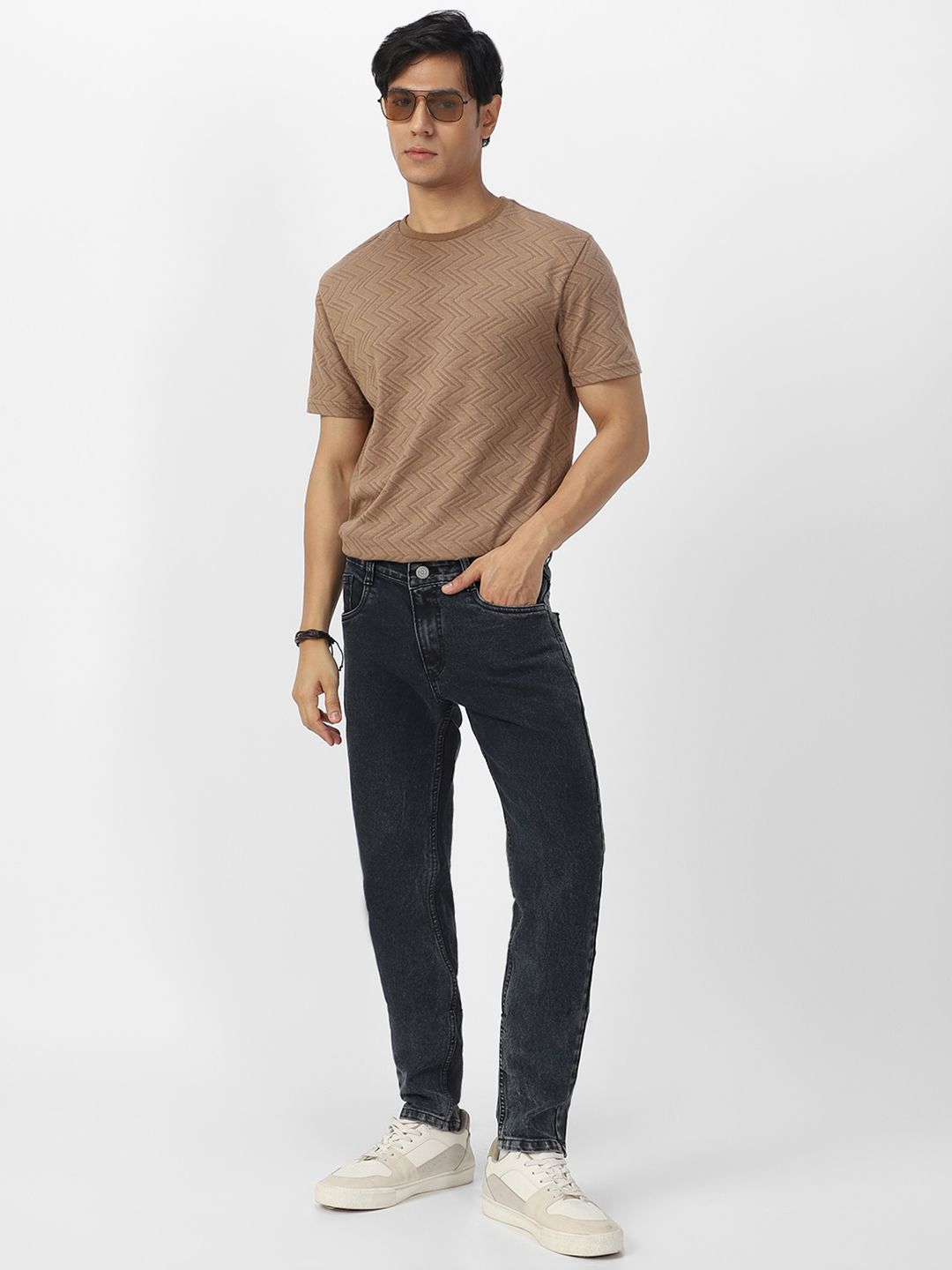 Urbano Fashion Men Clean Look Mid-Rise Stretchable Jeans