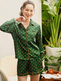STREET 9 Green Abstract Printed Night Suit