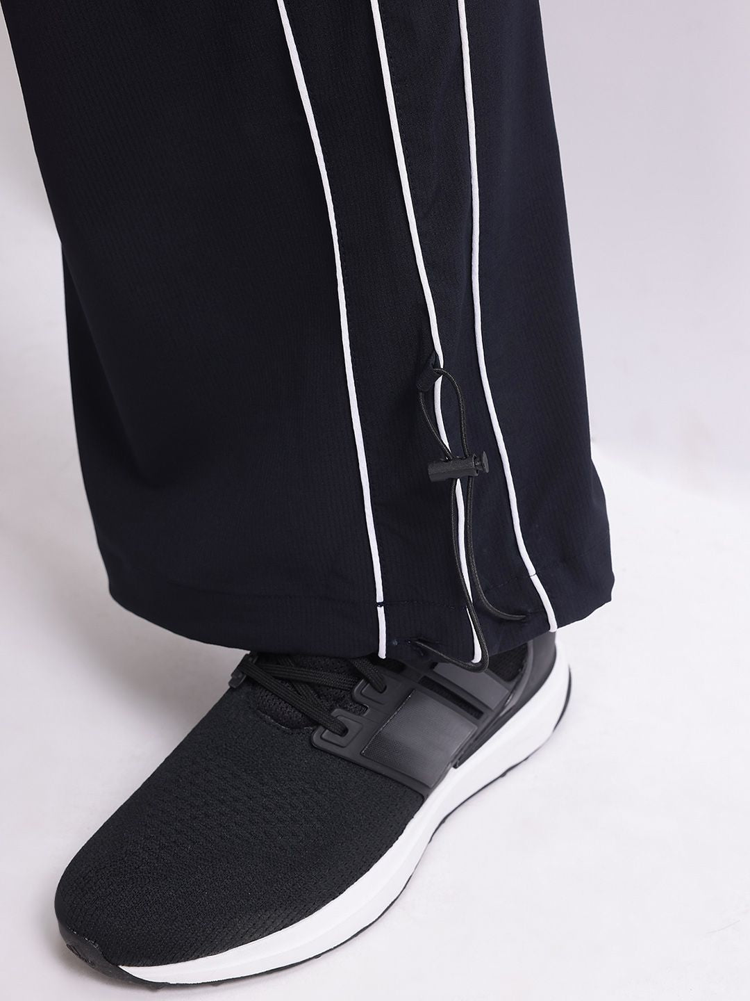 HRX by Hrithik Roshan Women Contrast Piping Rapid-Dry Flared Training Track Pants