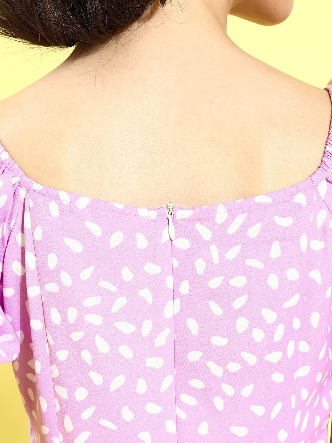 Berrylush Tie-Up Neck A-Line Dress