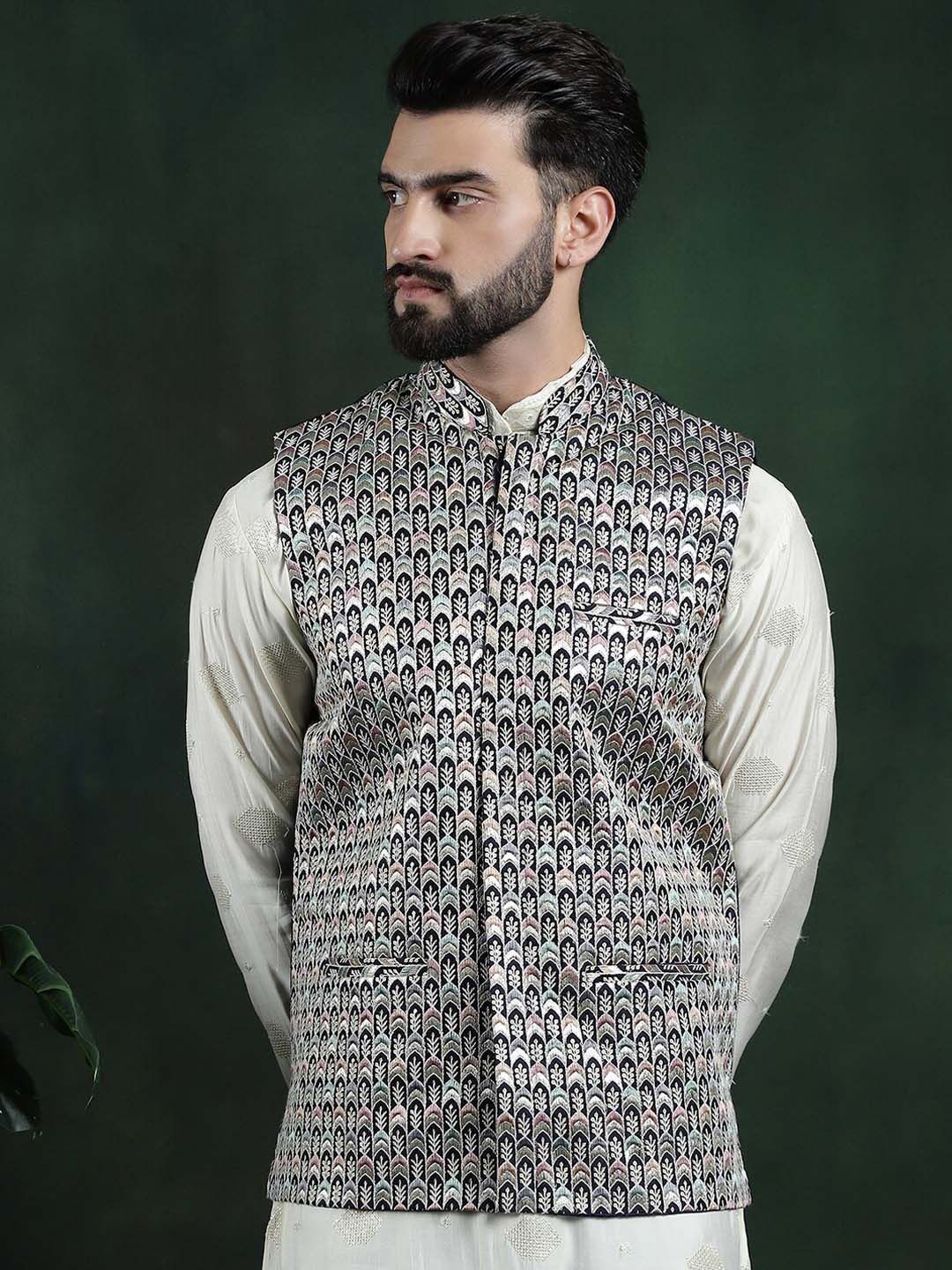 Jaket Nehru Sutera Premium SOJANYA Sulam