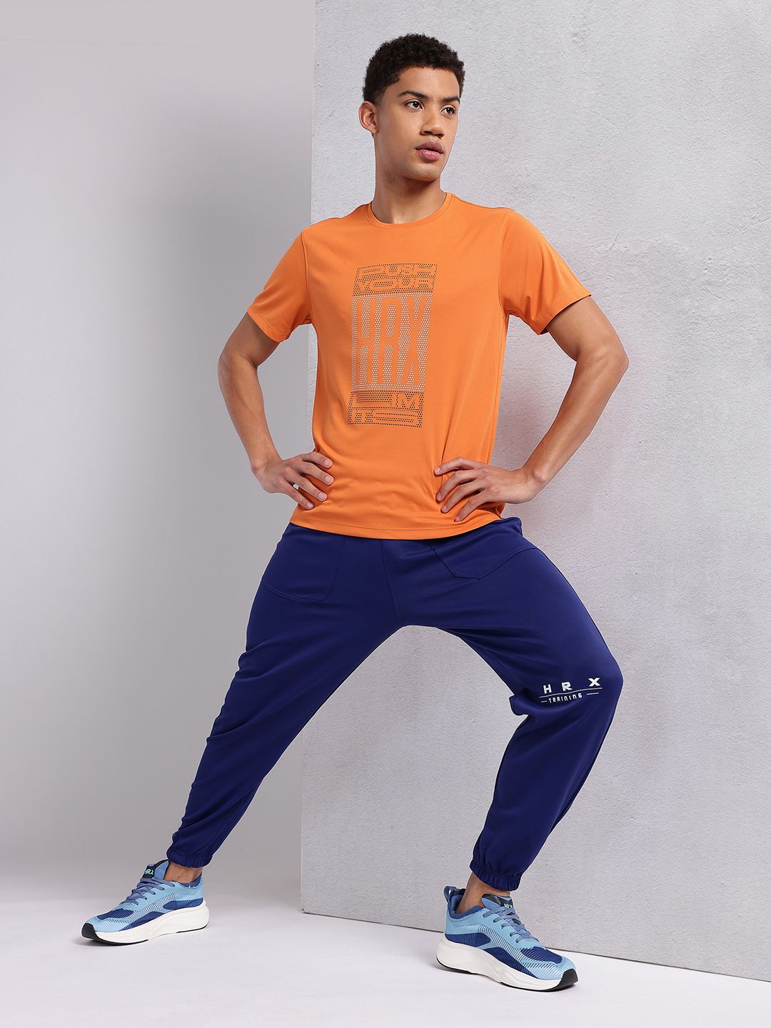 HRX by Hrithik Roshan Brand Logo Printed Training T-shirt