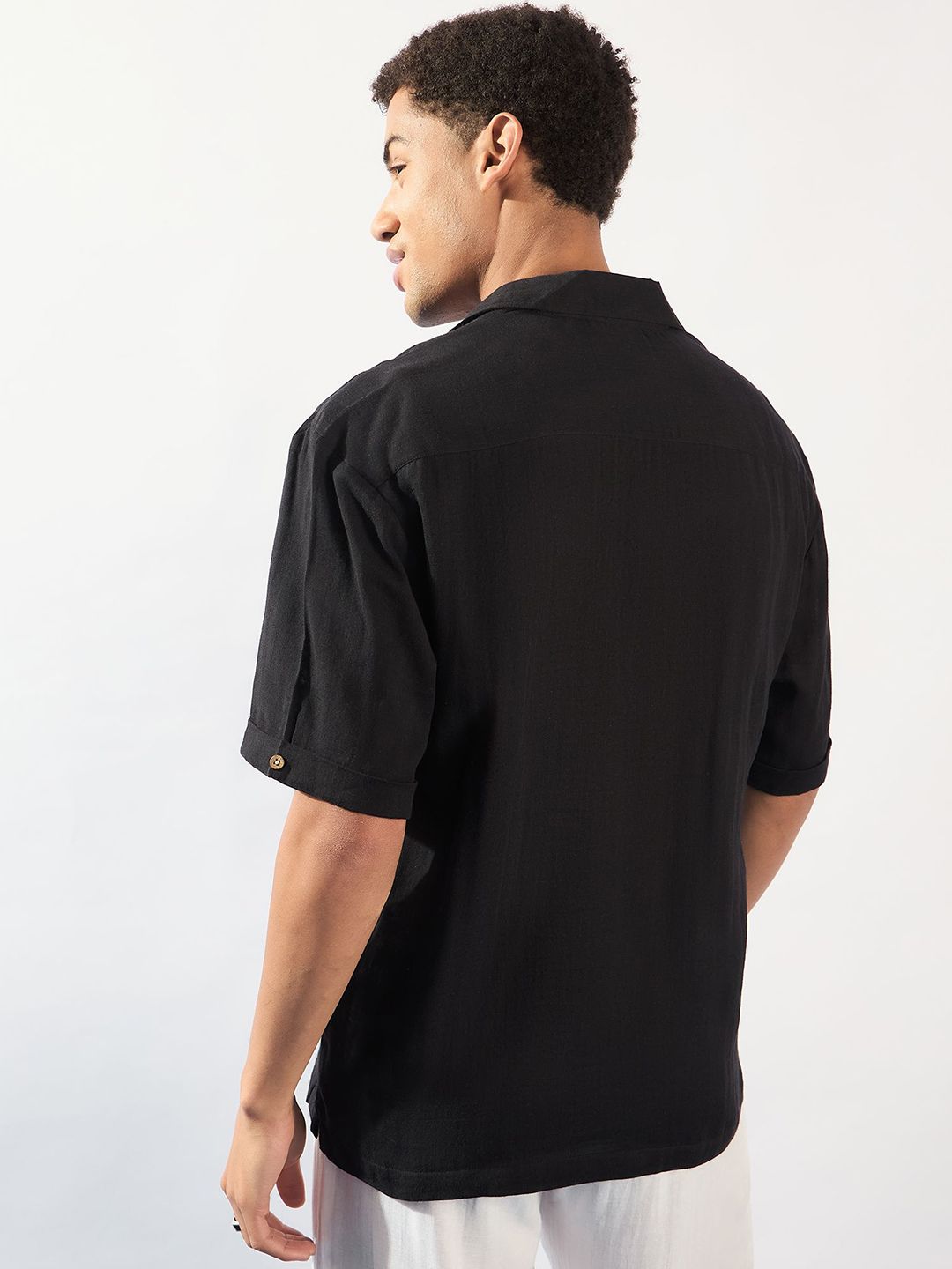 DENNISON Muslin Double Gauge Oversized Cotton Shirt