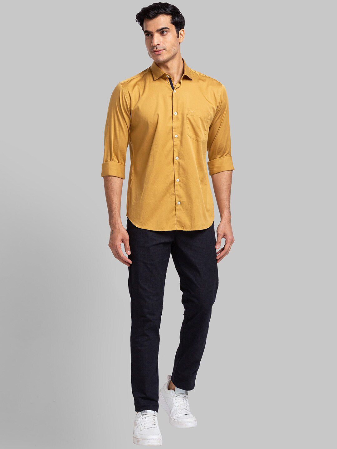 Park Avenue Slim Fit Opaque Casual Cotton Shirt