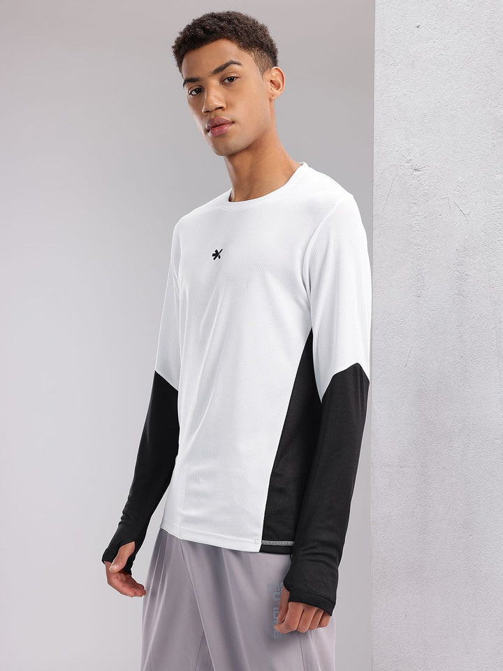 HRX by Hrithik Roshan Colourblocked Sleeves Rapid-Dry Running T-shirt