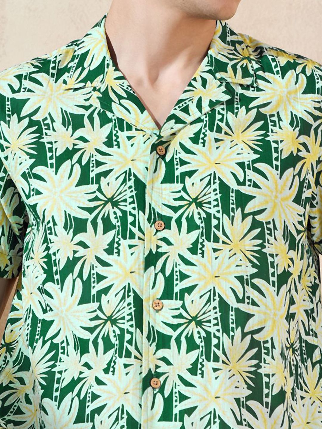 DENNISON Floral Printed Oversized Casual Shirt