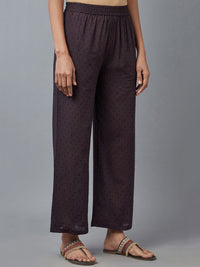 W Brown Wide Leg Palazzos