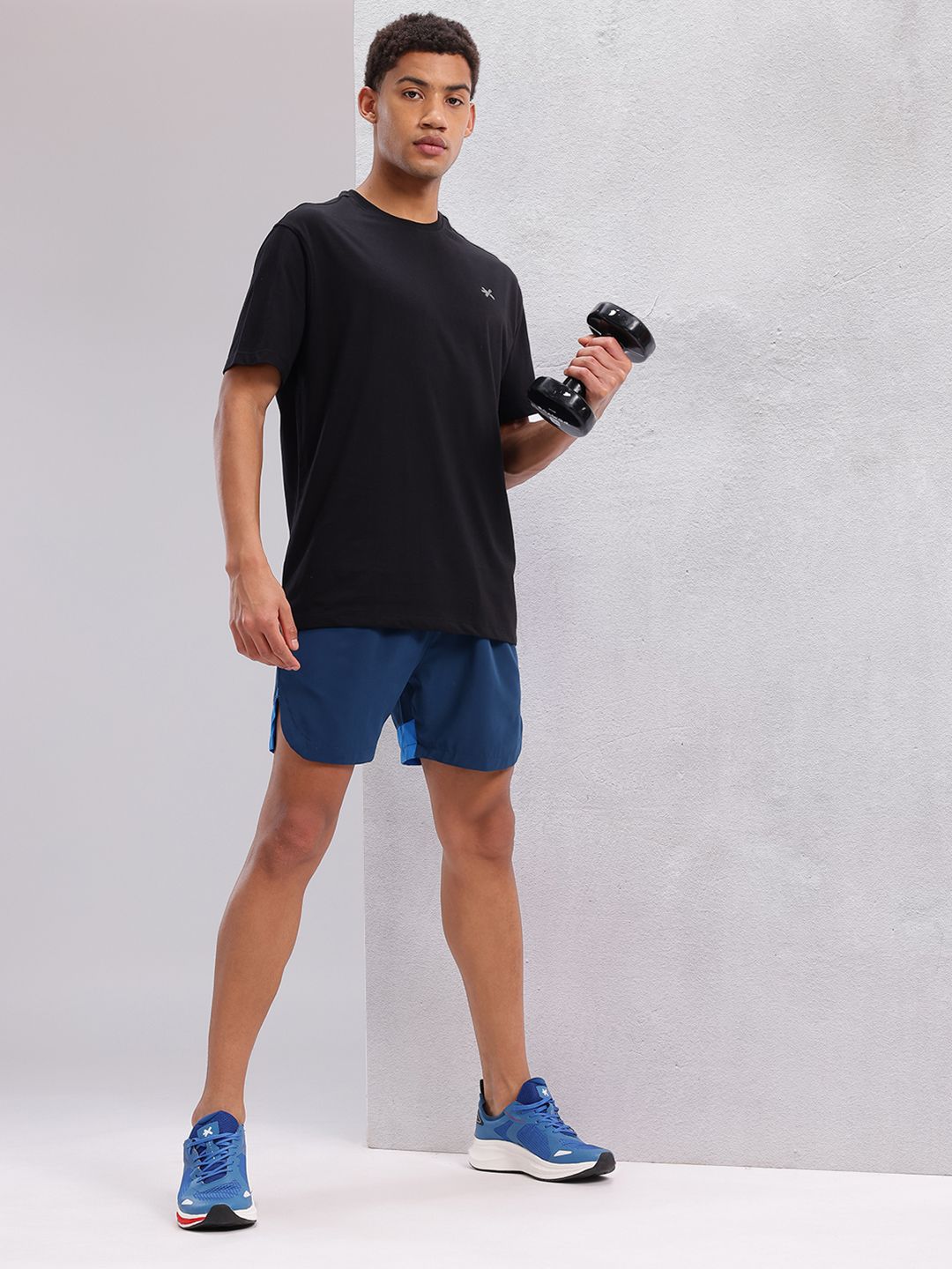 HRX by Hrithik Roshan Typography Printed Drop-Shoulder Sleeves Training T-shirt