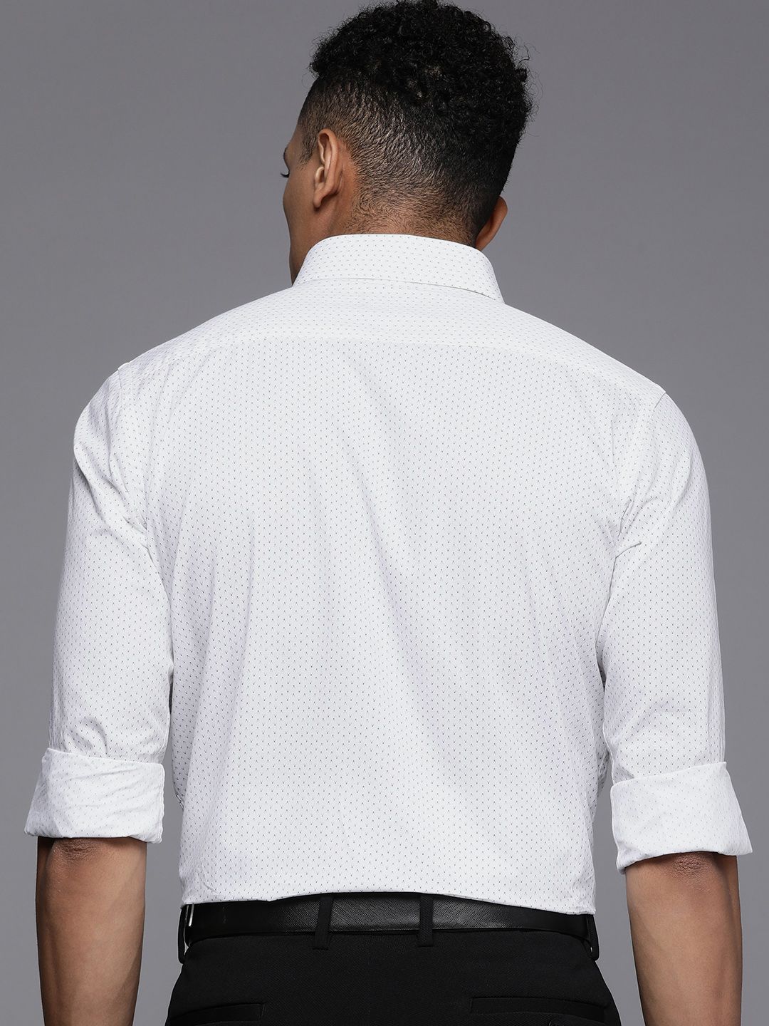 Raymond Pure Cotton Slim Fit Printed Formal Shirt