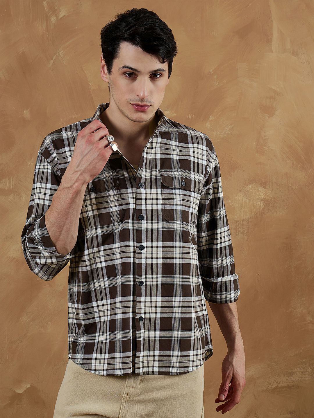 Oversized Checkered Shirt
