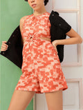 DressBerry Modern Mesh Cool Cut-Out Playsuit